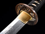 Japanese Samurai Sword High Carbon Steel Clay Tempered Katana SHIJIAN190306