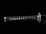 Japanese Samurai Sword Folded Steel Clay Tempered Katana SHIJIAN190309