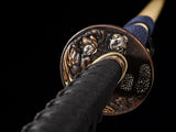 Japanese Samurai Sword High Carbon Steel Clay Tempered Katana SHIJIAN190306