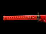 Japanese Samurai Sword High Carbon Steel Clay Tempered Katana SHIJIAN190305