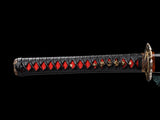 Japanese Samurai Sword Folded Steel Clay Tempered Katana SHIJIAN190303