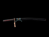 Japanese Samurai Sword Folded Steel Clay Tempered Katana SHIJIAN190303