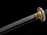 Japanese Samurai Sword Folded Steel Clay Tempered Katana SHIJIAN190309