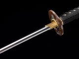 Japanese Samurai Sword High Carbon Steel Clay Tempered Katana SHIJIAN190306