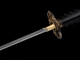 Japanese Samurai Sword Folded Steel Clay Tempered Katana SHIJIAN190303