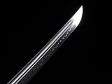 Japanese Samurai Sword High Carbon Steel Clay Tempered Katana SHIJIAN190304