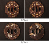 Japanese Samurai Swords Brass Plated Gold/Silver Tsuba