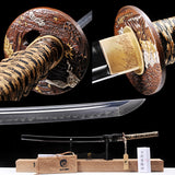 Japanese Samurai Sword High Carbon Steel Clay Tempered Katana SHIJIAN180503