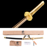 Japanese Samurai Katana Golden Blade Tachi Swords SHIJIAN180610