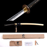 Japanese Samurai Sword High Carbon Steel Clay Tempered Katana SHIJIAN190306