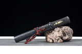 Japanese Samurai Sword Folded Steel Tantō SHIJIAN190804