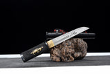 Japanese Samurai Sword Folded Steel Tantō SHIJIAN190804