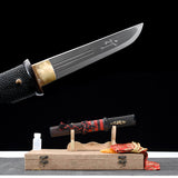 Japanese Samurai Sword Folded Steel Tantō SHIJIAN190805