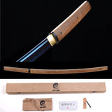 Japanese Samurai Sword Blue Blade Katana SHIJIAN202003