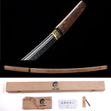 Japanese Samurai Sword High Carbon Steel Clay Tempered Katana Unokubitsukuri Blade SHIJIAN202004