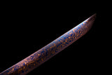 Japanese Samurai Katana Red & Blue Dragon Sword Folded Steel Sharp KT008