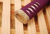 Brass Fittings Silk Cord Real Rayskin Handle For Japanese Samurai Sword HC6