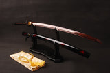 Japanese Samurai Sword Red Blade Folded Steel Katana ESB101
