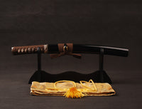 Japanese Samurai Sword Red Blade Folded Steel Tantō ESB302
