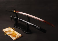 Japanese Samurai Sword Red Blade Folded Steel Katana ESB103