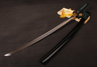 Japanese Samurai Sword Folded Steel Clay Tempered Katana ESD102