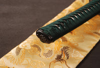 Japanese Samurai Sword Folded Steel Clay Tempered Katana ESD102