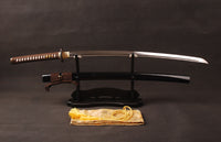 Japanese Samurai Sword Folded Steel Clay Tempered Katana ESD103