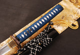 Japanese Samurai Sword Folded Steel Clay Tempered Katana ESD104