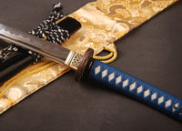 Japanese Samurai Sword Folded Steel Clay Tempered Katana ESD104