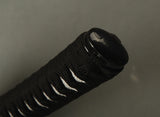 Handle Tsuka Black Synthetic Silk Cord White Rayskin For Japanese Samurai Sword