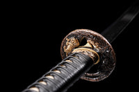Japanese Samurai Sword High Carbon Steel Clay Tempered Katana SHIJIAN180504