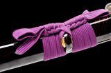 Japanese Samurai Sword Purple blue Blade Katana SHIJIAN180601