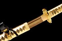 Japanese Samurai Katana Golden Blade Tachi Swords SHIJIAN180610