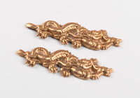 Brass Plated Gold/Silver Menuki For Japanese Samurai Swords MEG10
