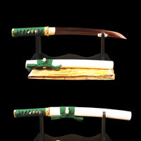 Japanese Samurai Sword Red Blade Folded Steel Tantō ESB303