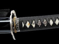 Japanese Samurai Sword Blue Blade Folded Steel Katana SHIJIAN180704