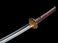 Japanese Samurai Sword High Carbon Steel Clay Tempered Katana SHIJIAN180706