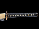 Japanese Samurai Sword High Carbon Steel Clay Tempered Katana SHIJIAN180707
