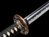 Japanese Samurai Sword Folded Steel Clay Tempered Katana SHIJIAN180708