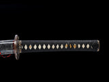 Japanese Samurai Sword Folded Steel Clay Tempered Katana SHIJIAN180708