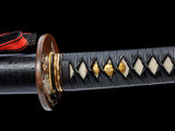 Japanese Samurai Sword Folded Steel Clay Tempered Katana SHIJIAN180709