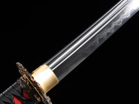 Japanese Samurai Sword Folded Steel Clay Tempered Katana SHIJIAN190303