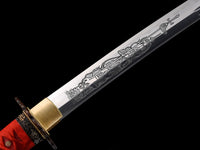 Japanese Samurai Sword High Carbon Steel Clay Tempered Katana SHIJIAN190305