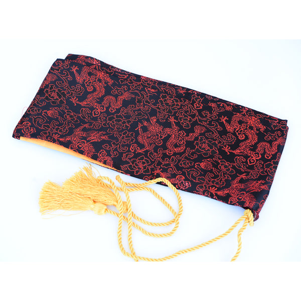 Red Dragon Silk Sword Bag For Japanese Samurai Sword