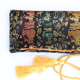 Chinese Chariot Black Silk Sword Bag For Japanese Samurai Sword