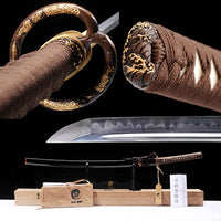 Japanese Samurai Sword High Carbon Steel Clay Tempered Katana SHIJIAN180505