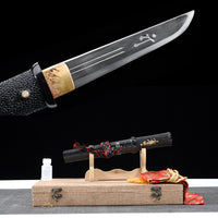 Japanese Samurai Sword Folded Steel Tantō SHIJIAN190804