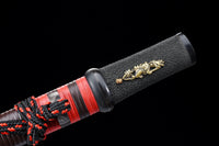 Japanese Samurai Sword Folded Steel Tantō SHIJIAN190805