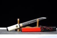 Japanese Samurai Sword Folded Steel Tantō SHIJIAN190806